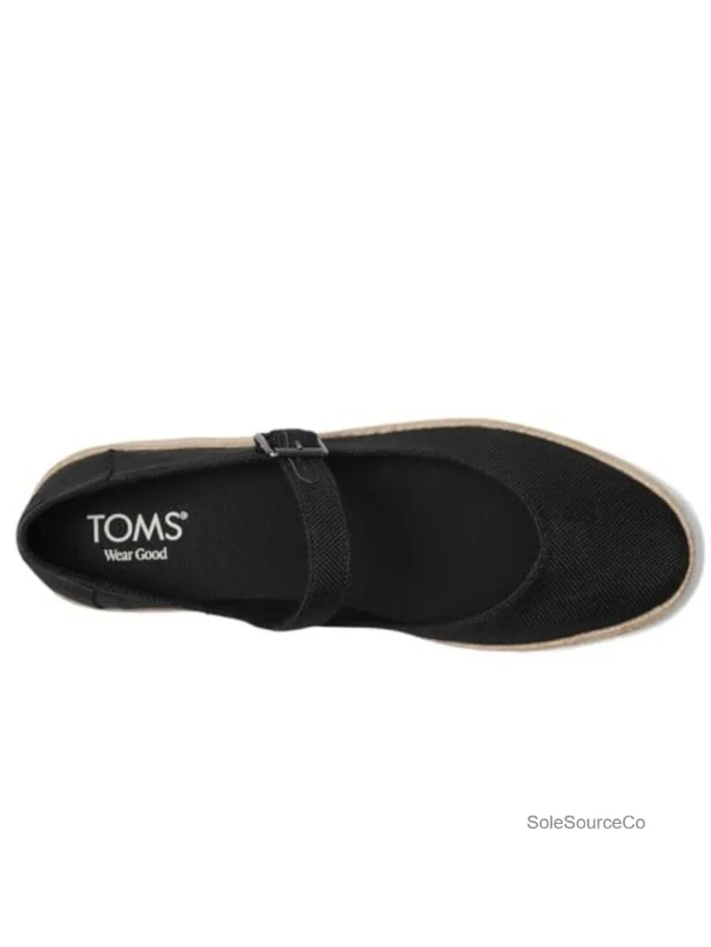Canvas Mary Jane Flatform Espadrilles - Cushioned Buckle Flat Shoes